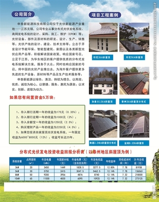 新能源光伏案例 太阳能发电技术服务的实际应用